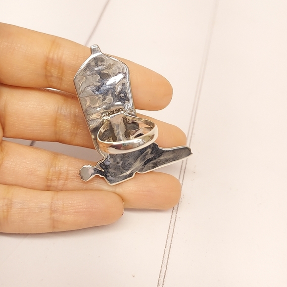 Cowboy Boot STATEMENT RING Sz8 - Picture 7 of 10